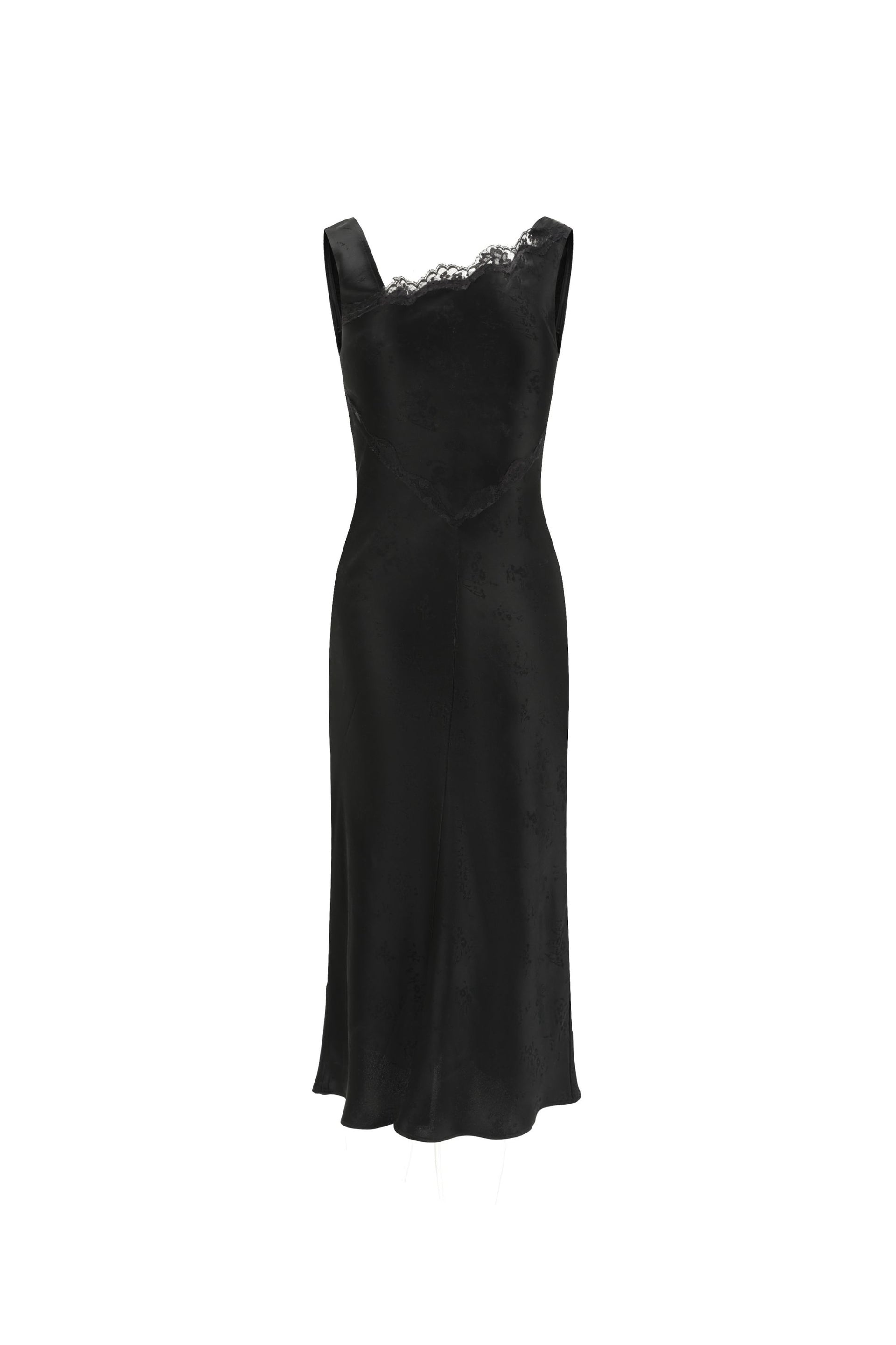 Gigi Silk Black Slip Dress – b.Fleurs